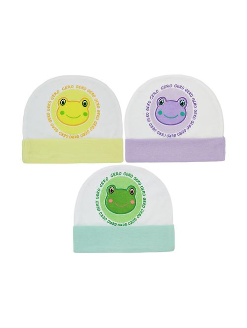 set of 3 multi colored cotton cap - 16889455 - Very Small Image - 1