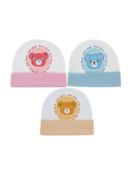 set of 3 multi colored cotton cap - 16889456 - Very Small Image - 1