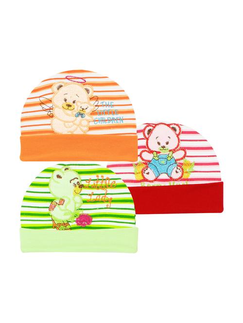 set of 3 multi colored cotton cap - 16889491 - Very Small Image - 1