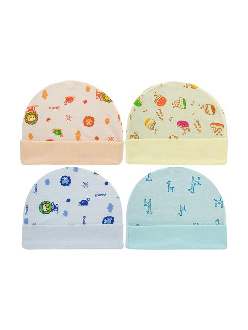 set of 4 multi colored cotton cap - 16889494 - Very Small Image - 1