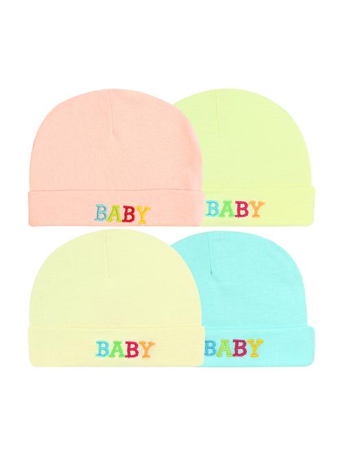 set of 4 multi colored cotton cap - 16889498 - Very Small Image - 1