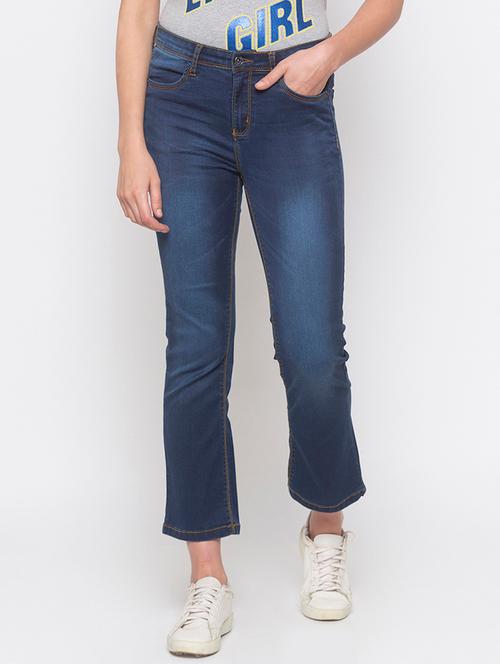 high rise stone washed jeans - 16889594 - Very Small Image - 1