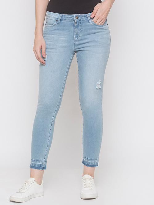 high rise stone washed jeans - 16889603 - Very Small Image - 1