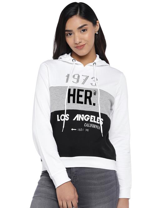hooded neck graphic sweatshirt - 16889740 - Very Small Image - 1