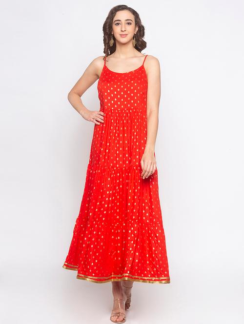 cami neck flared dress - 16889799 - Very Small Image - 1