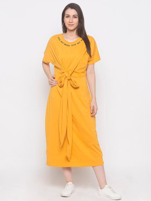 tie front quirky a-line dress - 16889806 - Very Small Image - 1