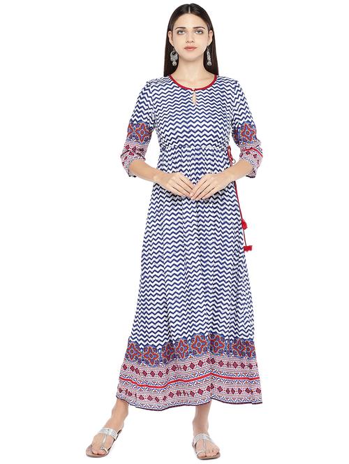 key hole neck chevron maxi dress - 16889826 - Very Small Image - 1