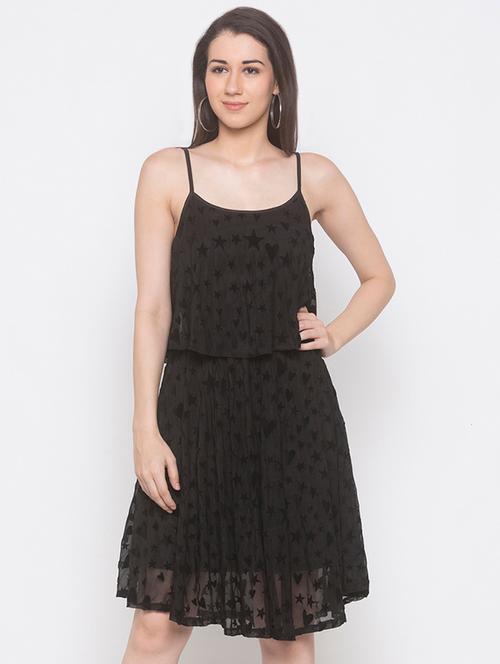 cami neck layered flared dress - 16889904 - Very Small Image - 1