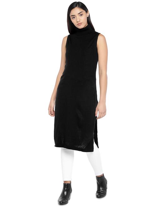 turtle neck solid tunic - 16889923 - Very Small Image - 1