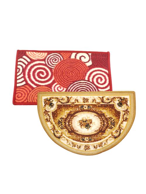 anti slip & anti skid microfiber rectangle shape door mat (set of 2) - 16890586 - Very Small Image - 1
