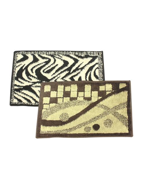 anti slip & anti skid microfiber door mat (set of 2) - 16890595 - Very Small Image - 1