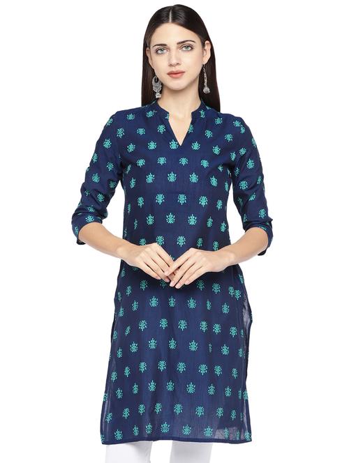 floral straight kurta - 16890815 - Very Small Image - 1