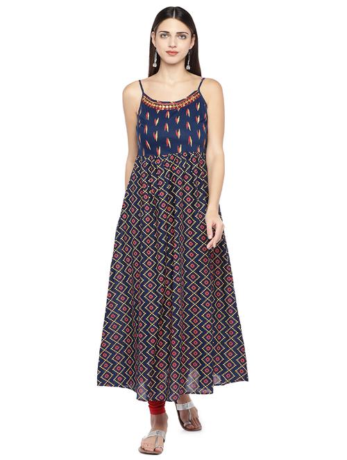 ikat print a-line kurta - 16890838 - Very Small Image - 1