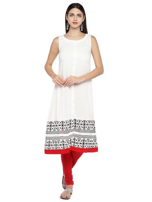 printed a-line kurta - 16891239 - Very Small Image - 1