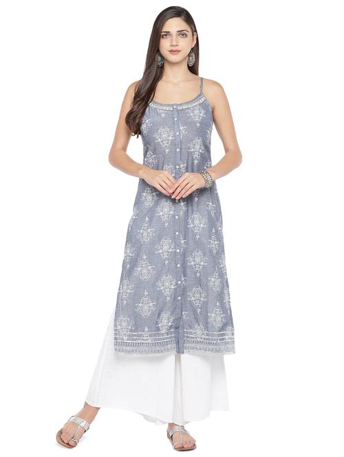 printed a-line kurta - 16891243 - Very Small Image - 1