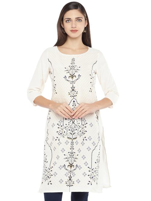 floral straight kurta - 16891289 - Very Small Image - 1
