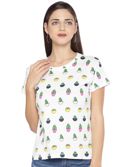 round neck quirky tee - 16891426 - Very Small Image - 1