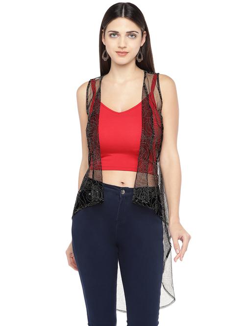 high low embellished shrug - 16893079 - Very Small Image - 1