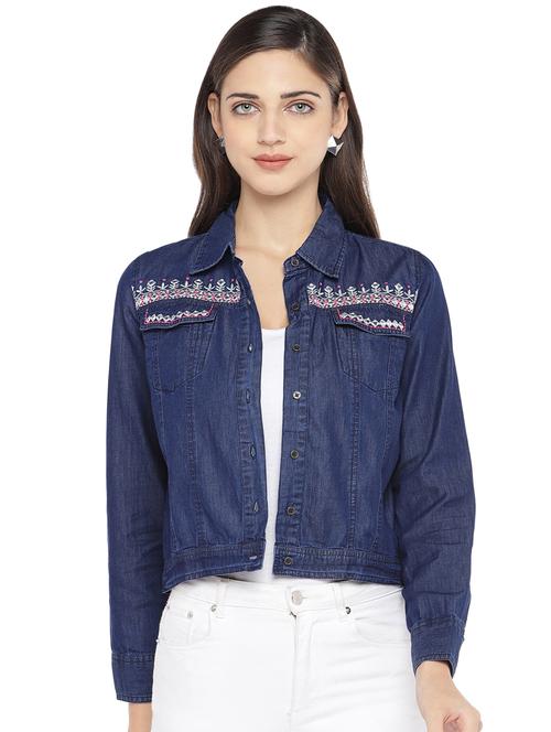 embroidered detail summer jacket - 16893436 - Very Small Image - 1