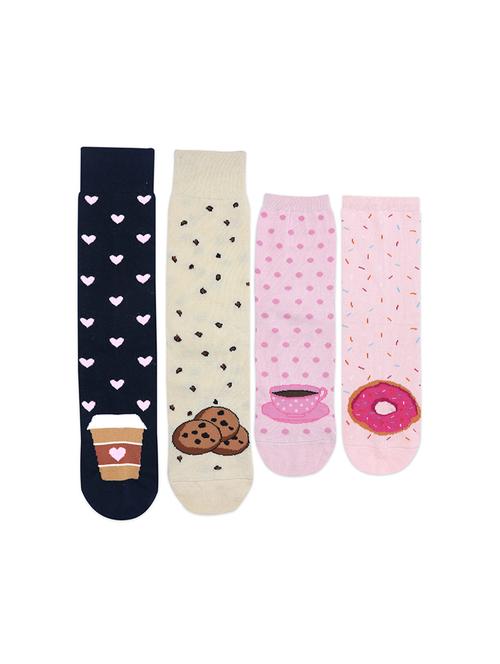 multi colored cotton above ankle length sock - 16893985 - Very Small Image - 1