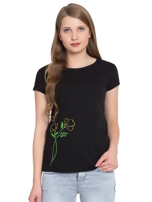 round neck printed tee - 16894021 - Very Small Image - 1