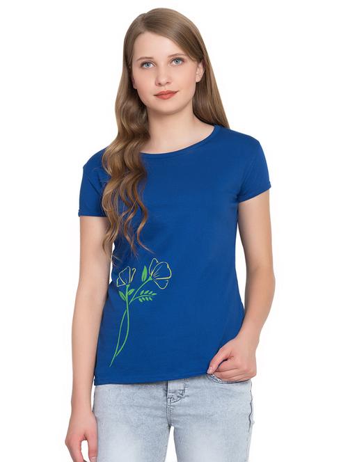 round neck printed tee - 16894026 - Very Small Image - 1