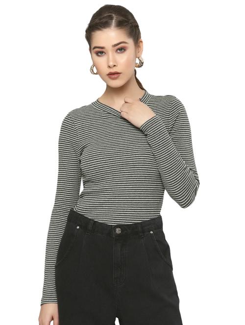 round neck striped top - 16894058 - Very Small Image - 1