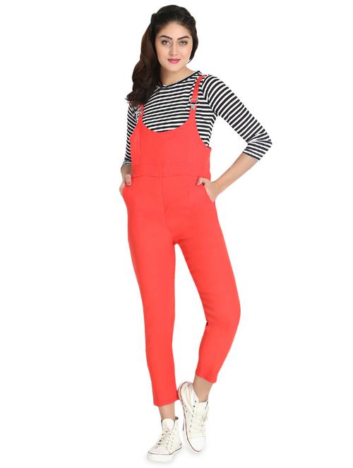 dungaree pant with striped top - 16894805 - Very Small Image - 1