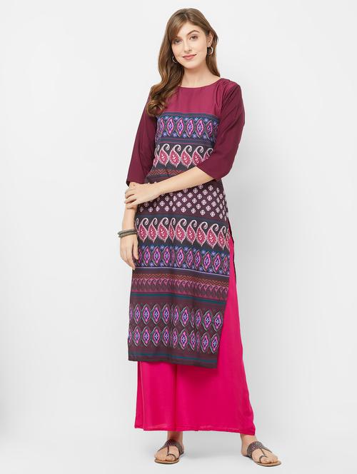 paisley straight kurta - 16894839 - Very Small Image - 1