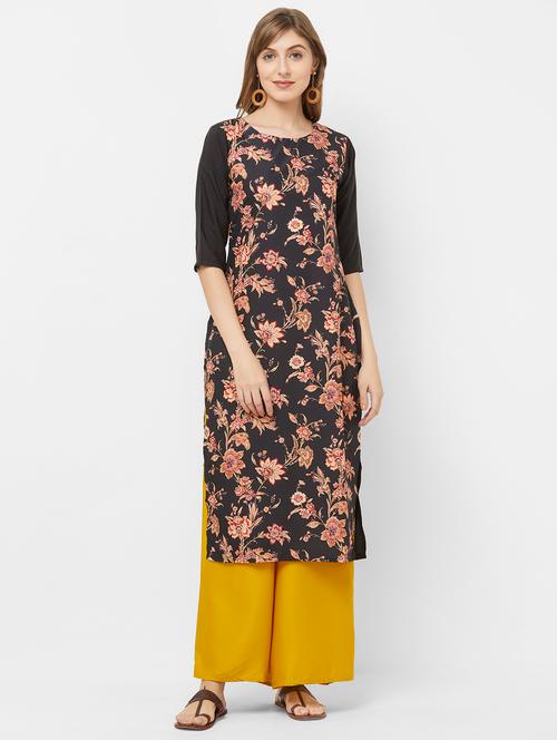 floral straight kurta - 16894848 - Very Small Image - 1