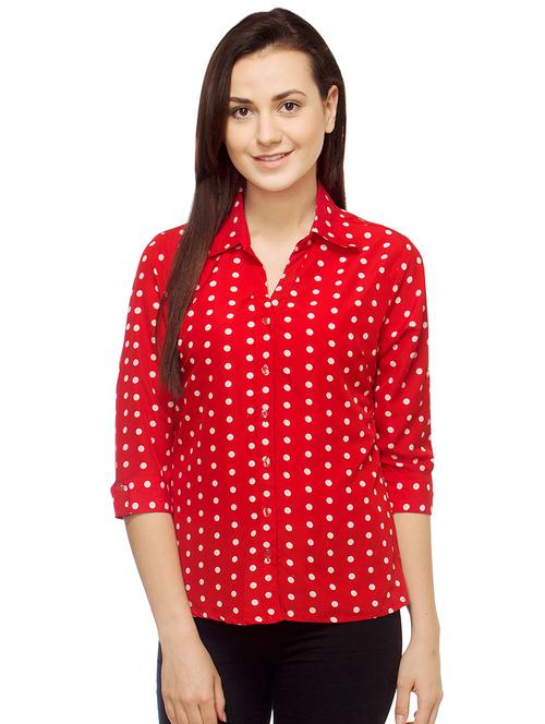 roll up sleeved polka dot shirt - 16895026 - Very Small Image - 1