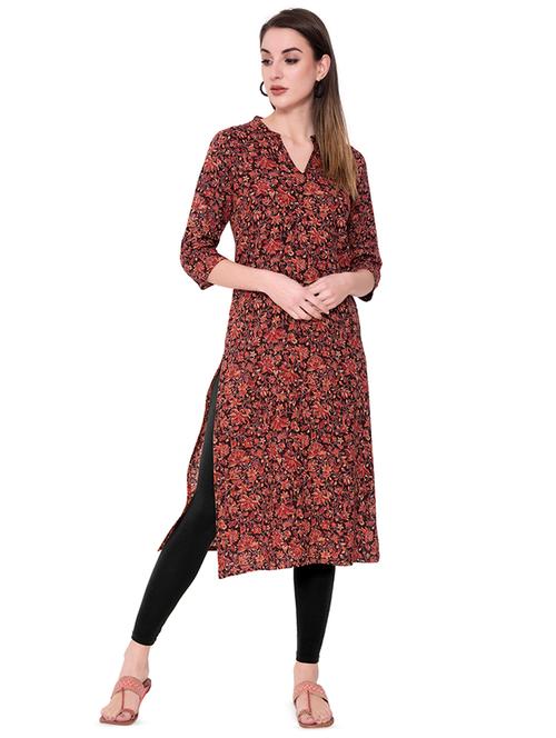 floral straight kurta - 16895797 - Very Small Image - 1