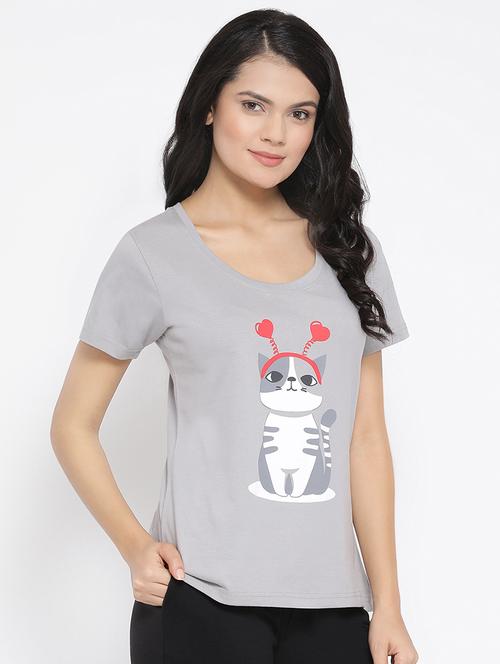 round neck quirky tee - 16896097 - Very Small Image - 1