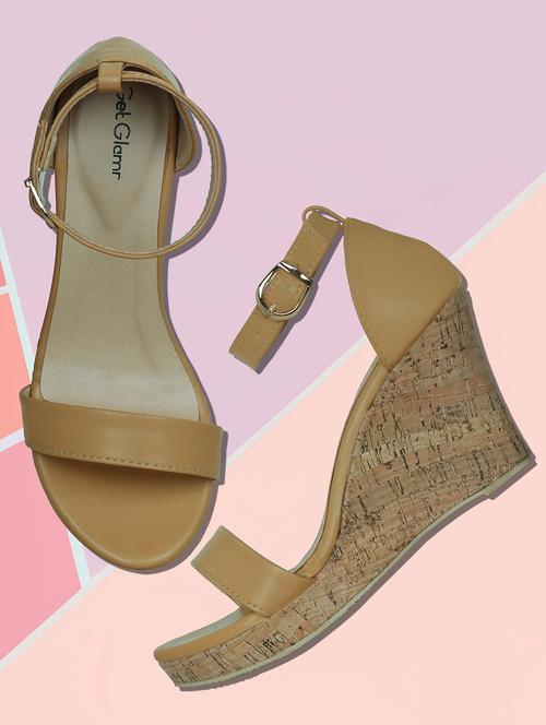 beige ankle strap wedges - 16896572 - Very Small Image - 1