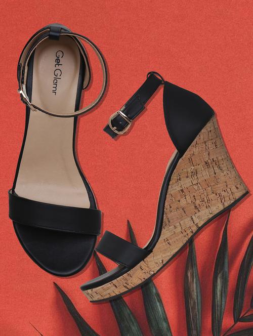 black ankle strap wedges - 16896573 - Very Small Image - 1