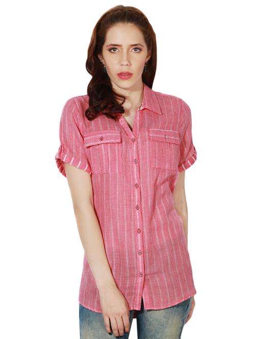turn up sleeves checkered shirt - 16896742 - Very Small Image - 1