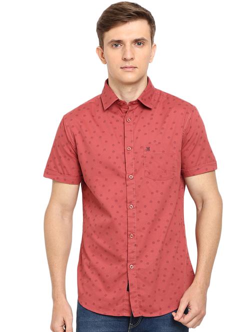 red printed casual shirt - 16900187 - Very Small Image - 1