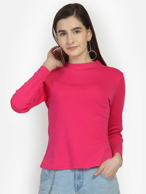 women's straight mock neck top - 16900362 - Very Small Image - 1