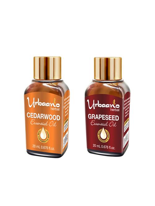 grapeseed essential oil 20ml & cedarwood essential oil20 ml (for hair, skin & aromatherapy - 100% undiluted - therapeutic grade) - 16900846 - Very Small Image - 1