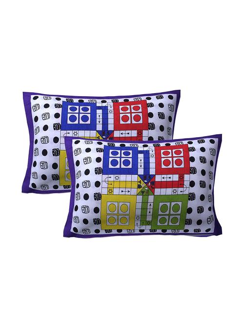 cotton printed pillow cover (set of 2) - 16901273 - Very Small Image - 1