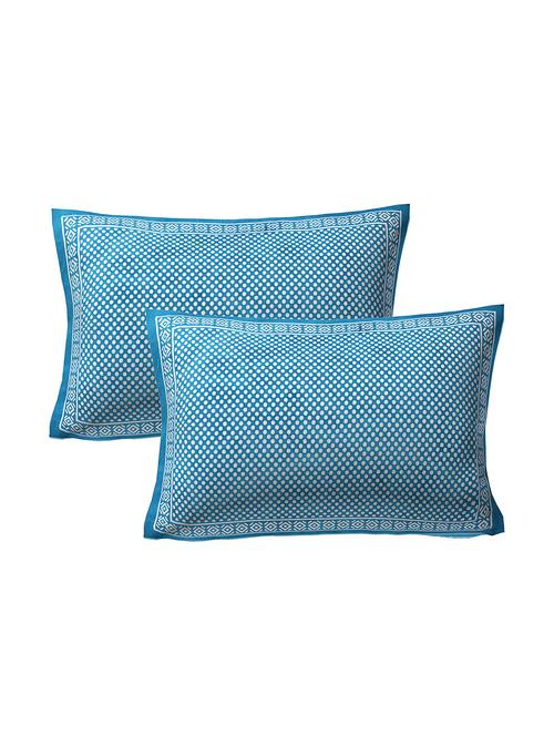cotton printed pillow cover (set of 2) - 16901279 - Very Small Image - 1
