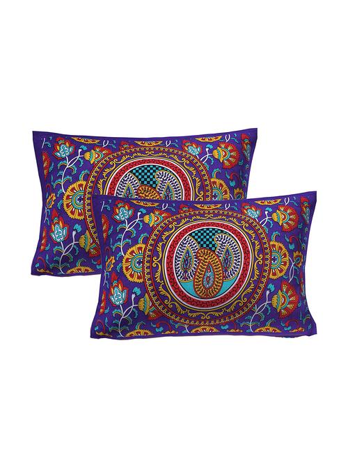 cotton premium quality pillow cover (set of 2) - 16901288 - Very Small Image - 1