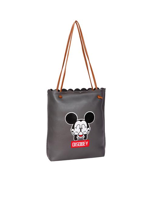 grey leatherette (pu) regular tote - 16902182 - Very Small Image - 1
