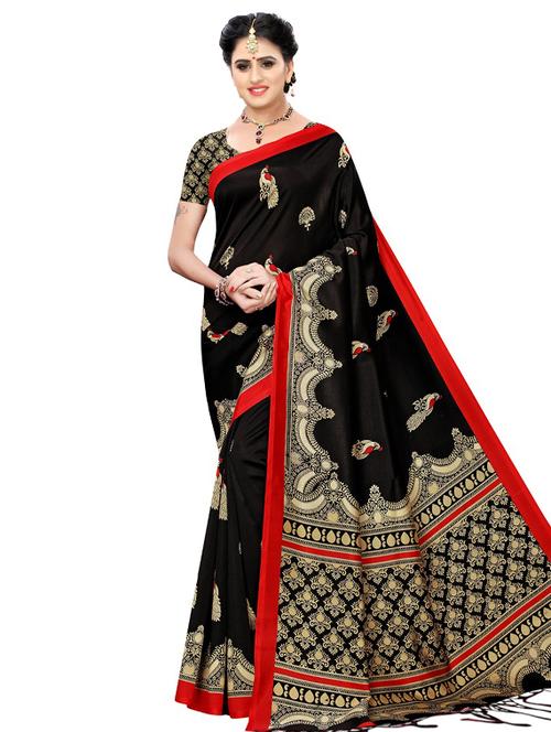 conversational bhagalpuri saree with blouse - 16902243 - Very Small Image - 1