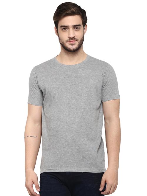 grey solid t-shirt - 16903859 - Very Small Image - 1