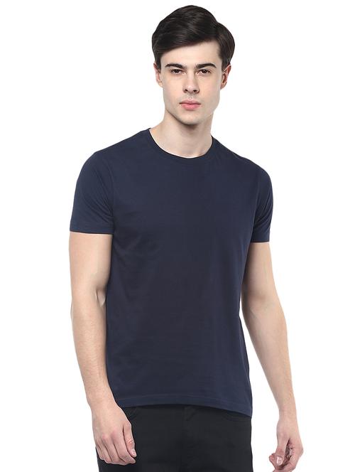 dark blue solid t-shirt - 16903860 - Very Small Image - 1