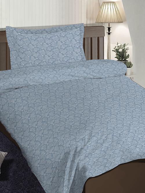 cotton satin dohar set with single size bed sheet & 1 pillow cover - 16904226 - Very Small Image - 1
