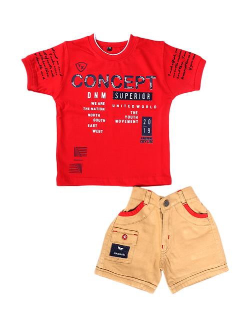 red cotton twin sets - 16904317 - Very Small Image - 1