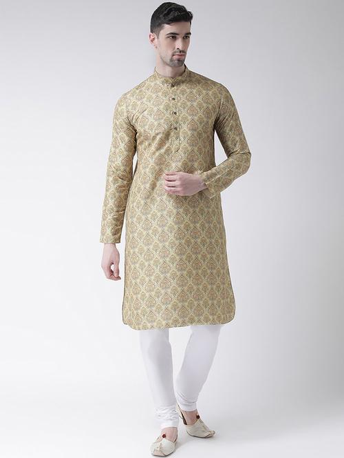 yellow printed kurta pyjama set - 16904323 - Very Small Image - 1