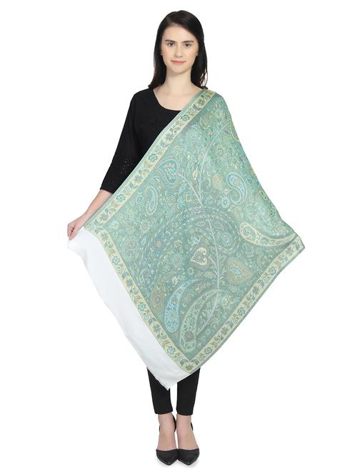 white viscose stole - 16906092 - Very Small Image - 1